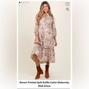 Brown Midi Dress
